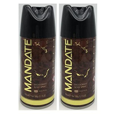 (TWO PACKS) Mandate Deodorant Body Spray 150ml