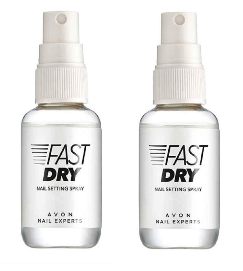 Pack of 2 Avon Nail Experts Fast Dry Nail Setting Spray - 60 seconds to touch dry - 2 x 50ml