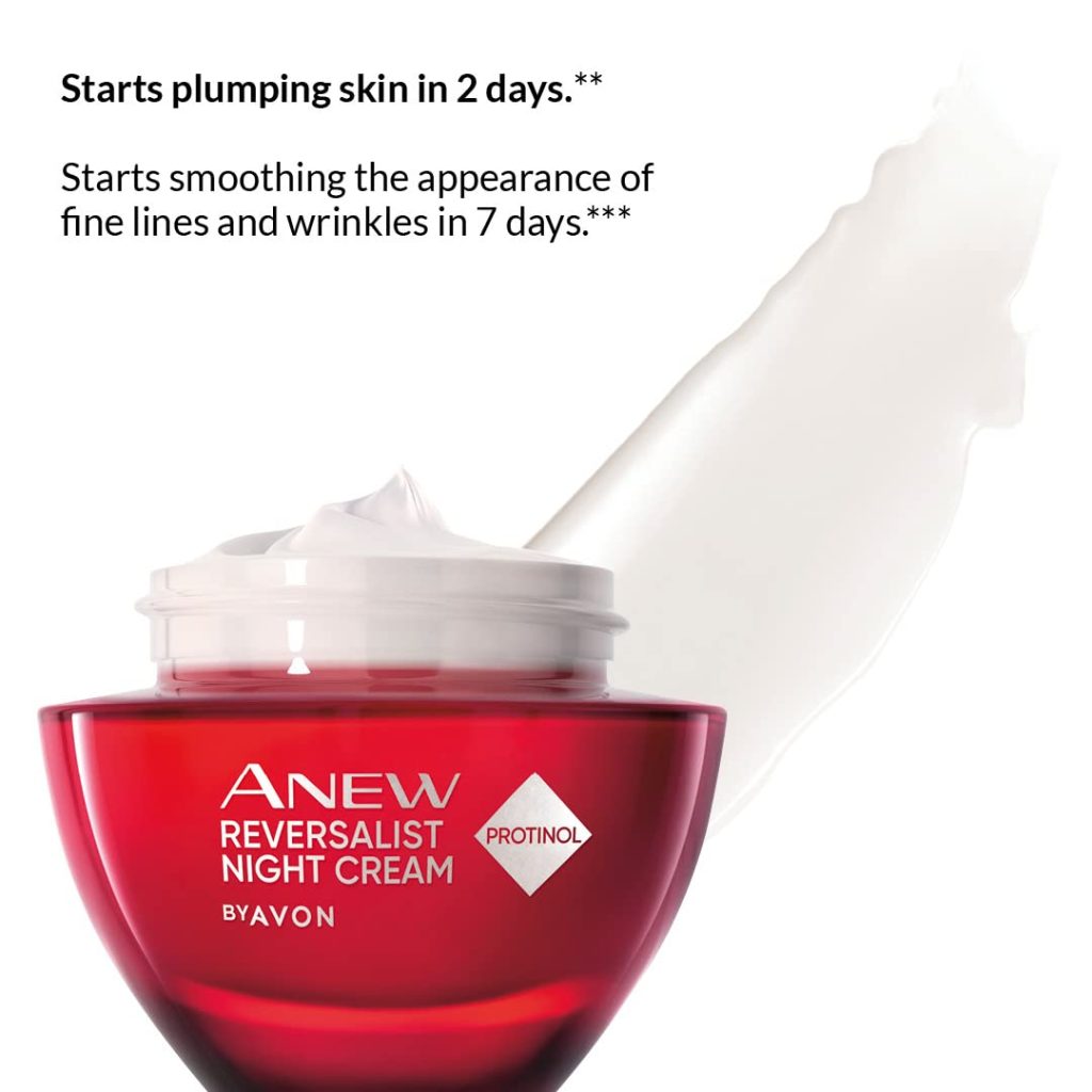 Avon Anew Reversalist Night Revitalising Cream, with Protinol™ Technology to Plump Skin, Reduce Fine Lines and Double Skin’s Moisture, 50ml