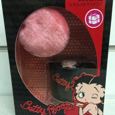 betty boop she's so fine shimmer powder and applicator puff 10g make up