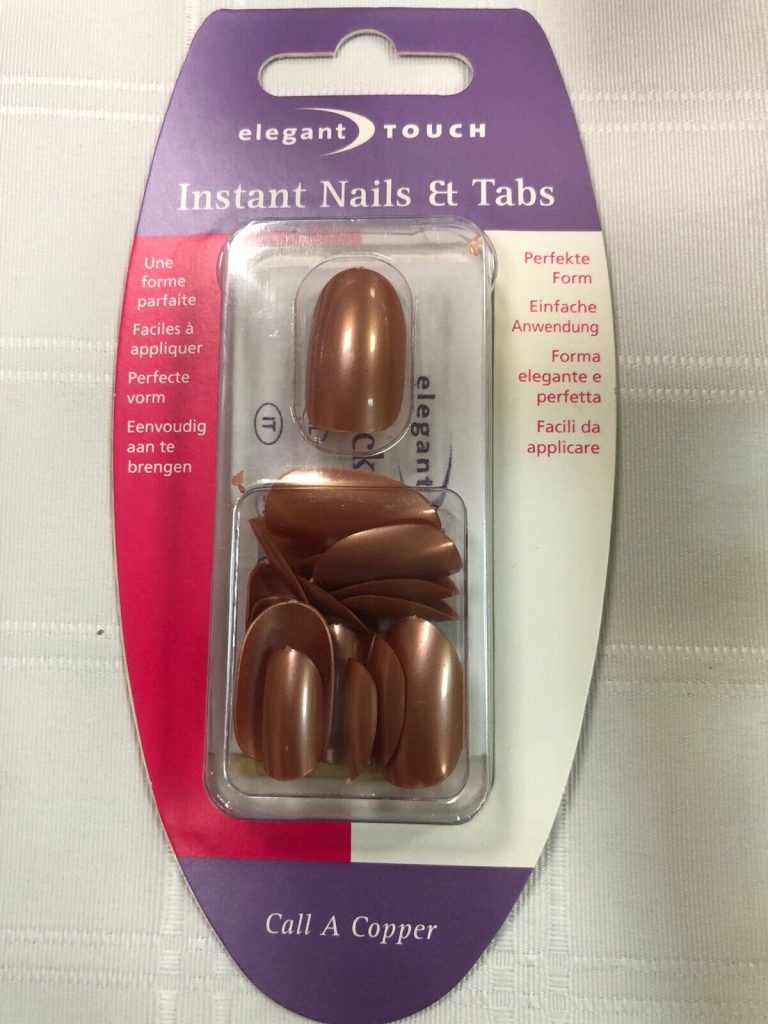 elegant touch false nails CALL A COPPER INSTANT NAILS AND TABS