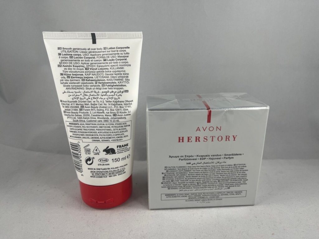 Avon Her Story EDP Eau De Parfum 50ML & 150ml Body Lotion. New Sealed