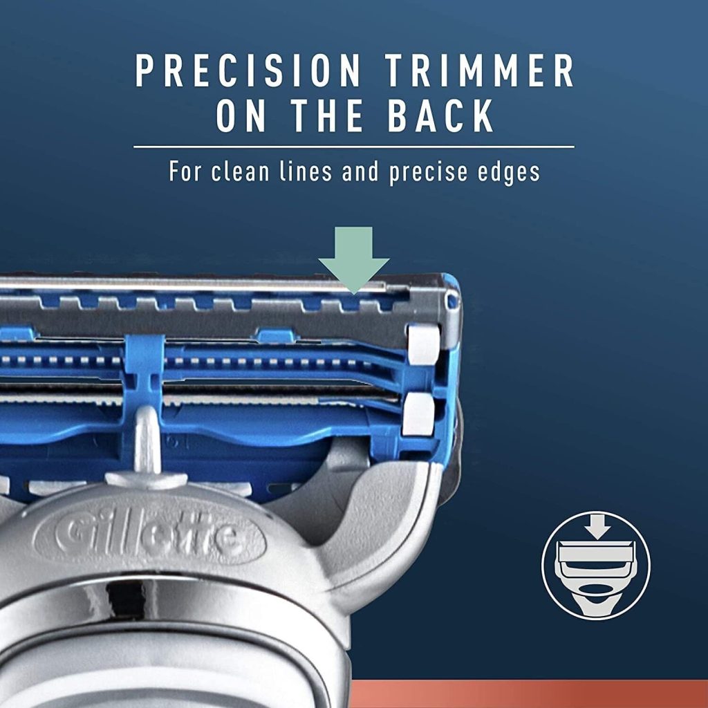 King C. Gillette Beard Grooming Kit for Men, Edging Razor + 3 Razor Blade Refill