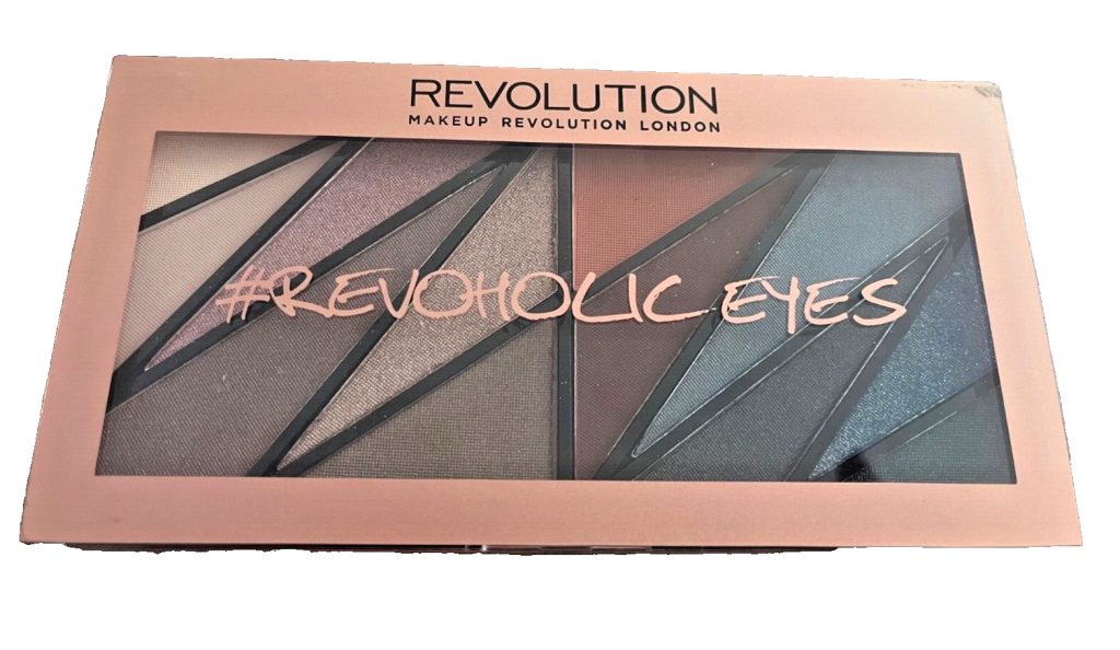 Revolution Revoholic Eyes Eyeshadow Palette Blue Steel Brown Nude Taupe