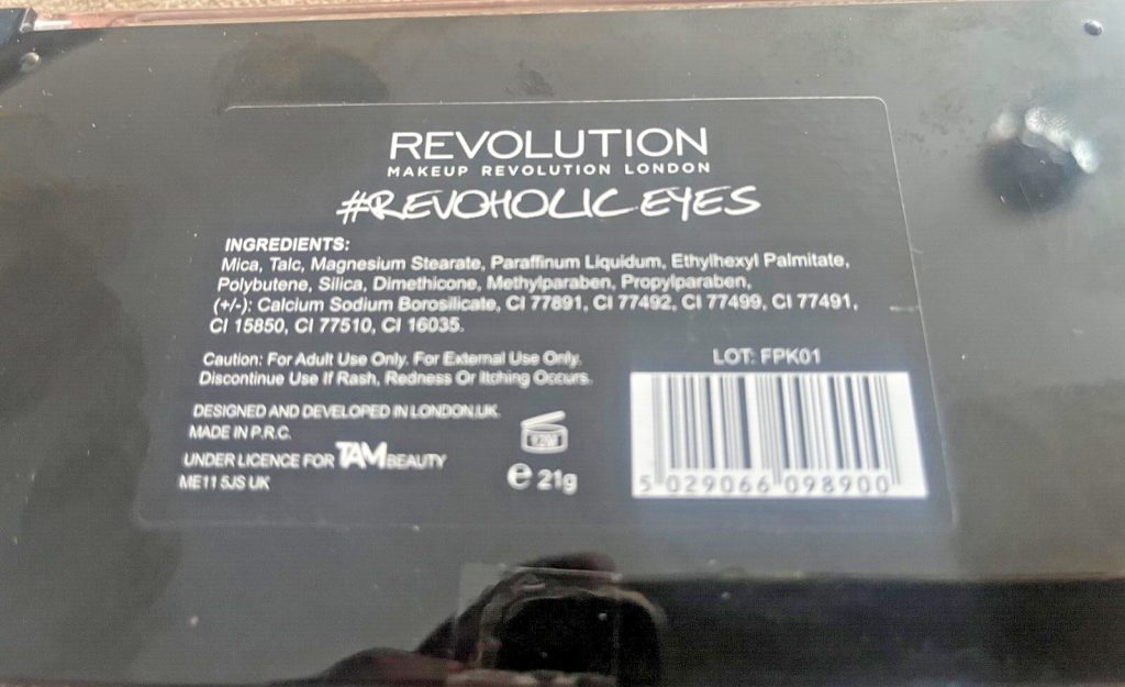 Revolution Revoholic Eyes Eyeshadow Palette Blue Steel Brown Nude Taupe