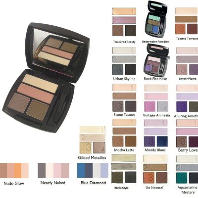 Avon True Colour Eyeshadow Quad 4 shades mirrored compact Modern Glow