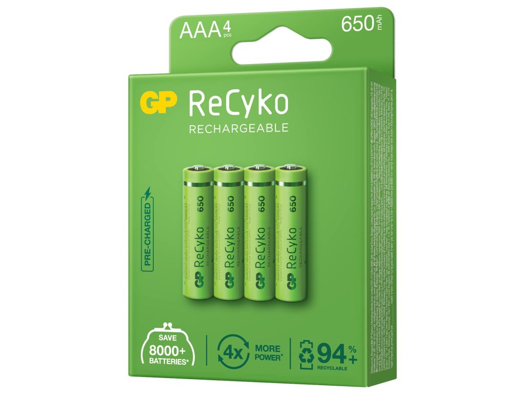 GP Batteries EkoPower NiMH AAA Batteries (Pack of 4)
