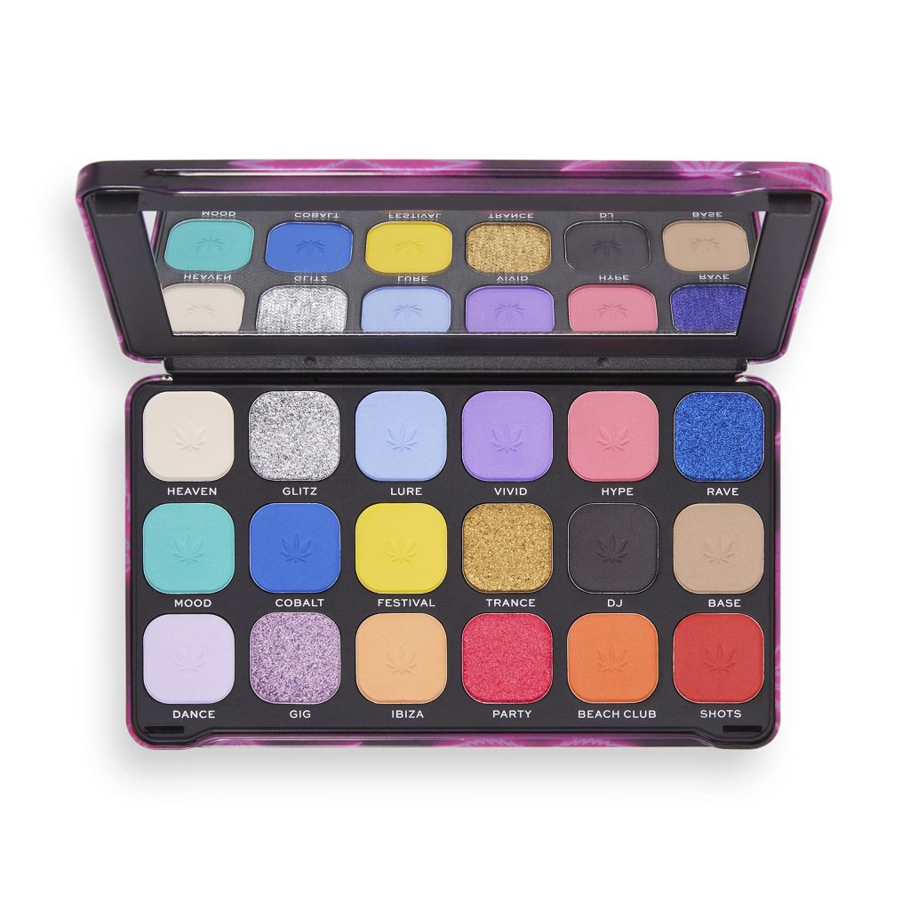 Makeup Revolution, Forever Flawless, Eyeshadow Palette, Unconditional Love, 18 Shades, 19.8g