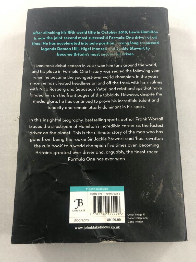 Lewis Hamilton: The Biography by Worrall, Frank Book The Cheap Fast Free Post