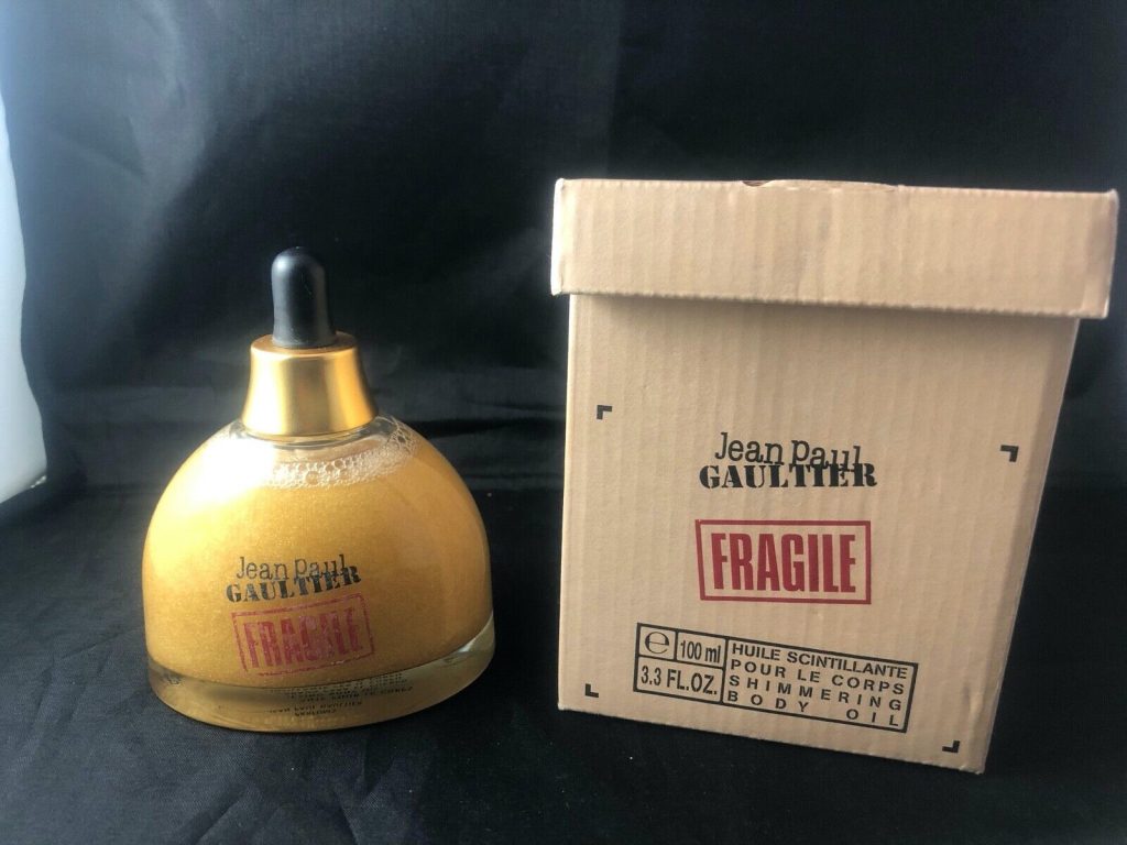 jean paul gaultier FRAGILE SHIMMERING BODY OIL 100ML VERY RARE