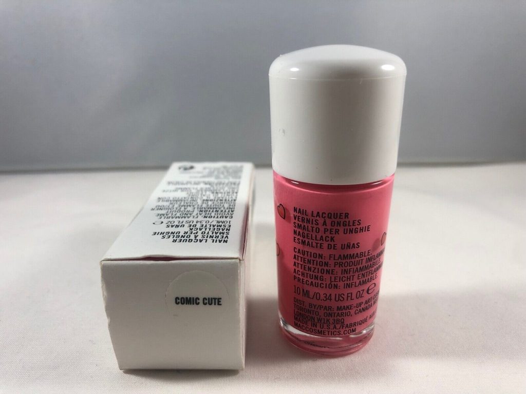 BNIB MAC Archie’s Girls Nail Lacquers in Comic Cute Bright Coral Nail Polish