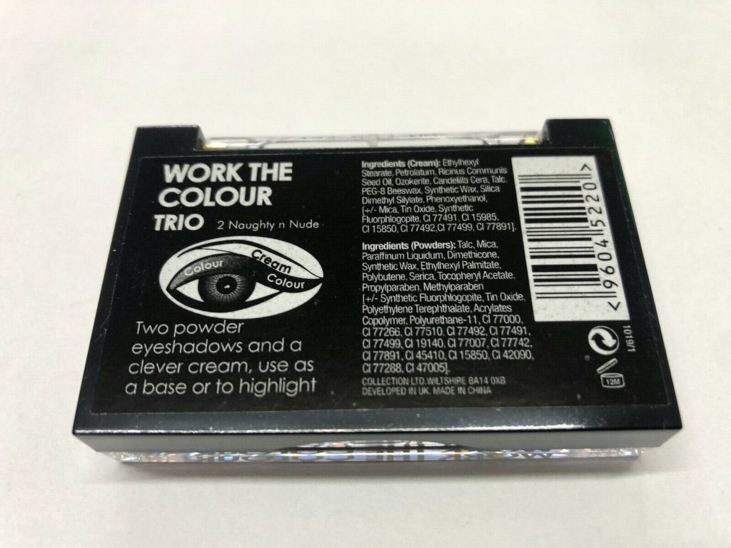Collection 2000 2 NAUGHTY AND NUDE Work The Colour Eye Shadow Trio