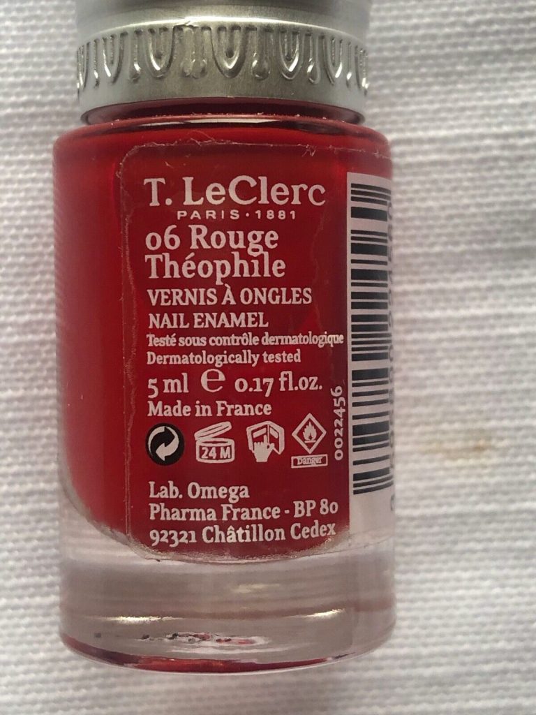 T.LeClerc nail varnish 06 rouge theophile 5ml