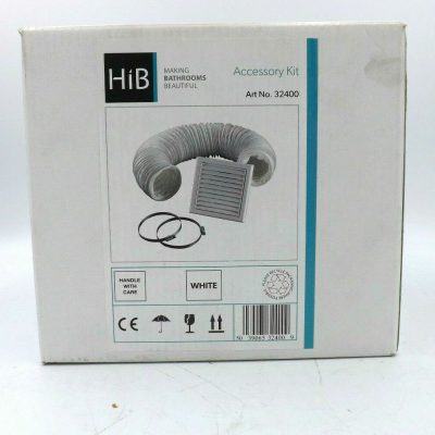 HIB VENTILATION FAN ACCESSORY KIT 32400 WHITE **FREE DEL & VAT INCL**