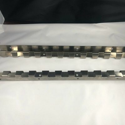 2 x12 item all purpose stainless steel metal rail hooks