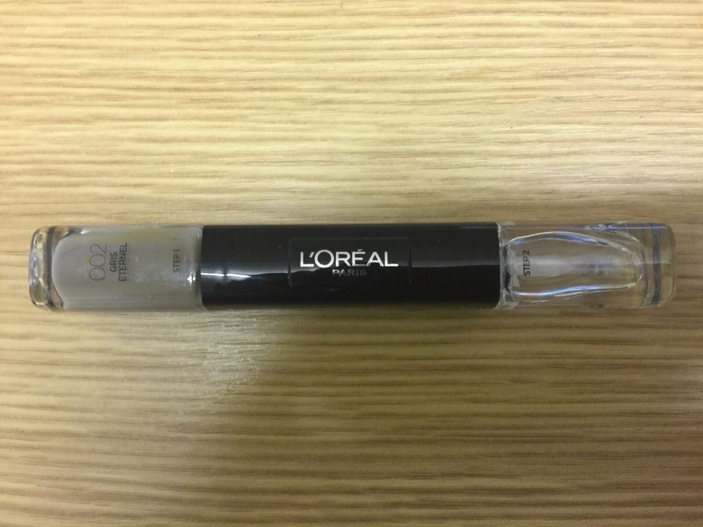 L'Oreal Nail Polish 2 step Set Colour 002 Gris Eternal