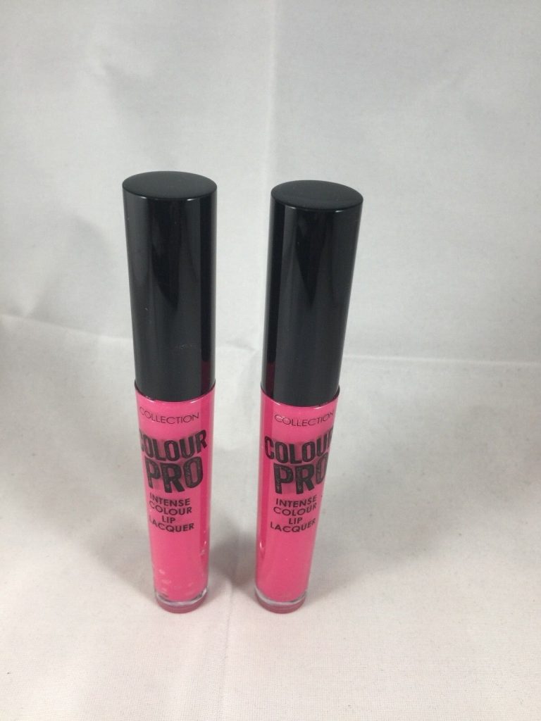 6 X Collection Colour Pro Intense Lip Lacquer / Lip Gloss Rebel 1 Bright Pink
