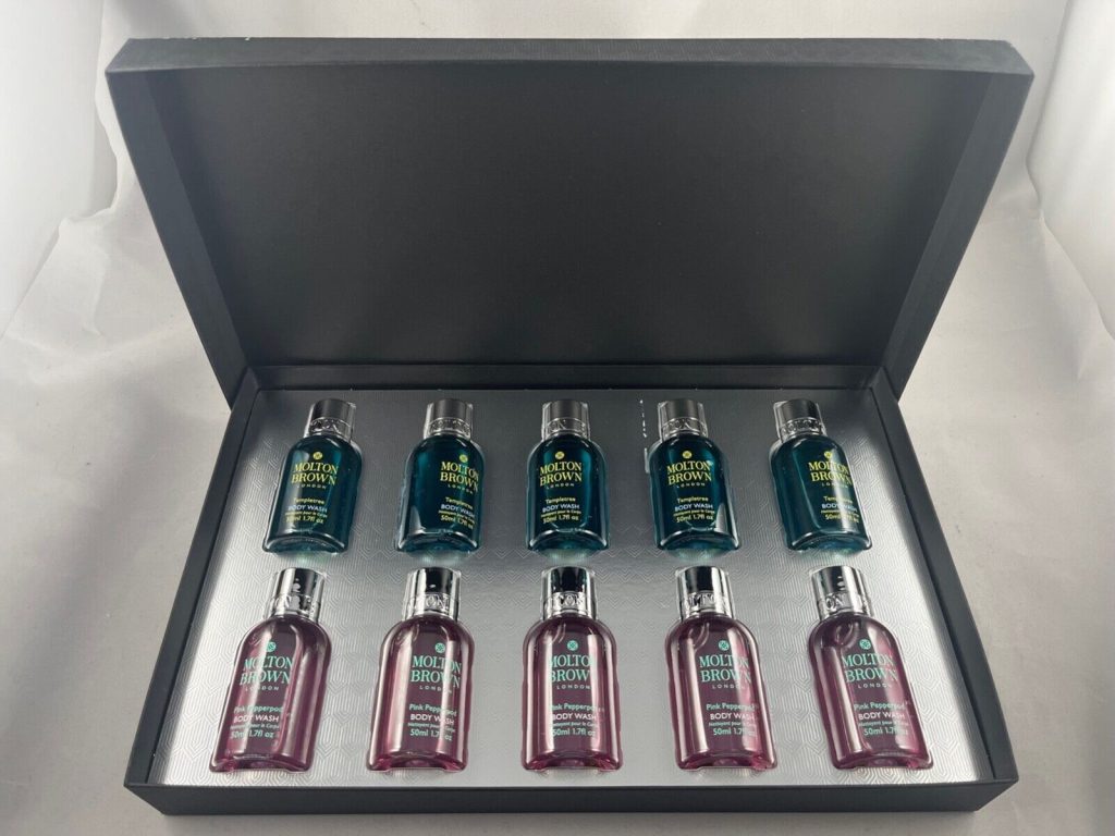 Molton Brown Gift Set - 10 X 50ml Body wash pink peppered and Templetree