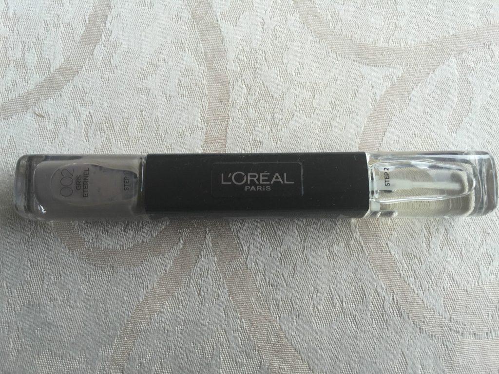L'OREAL PARIS 003 TIMELESS TAUPE. NAIL POLISH STEP1 AND STEP 2