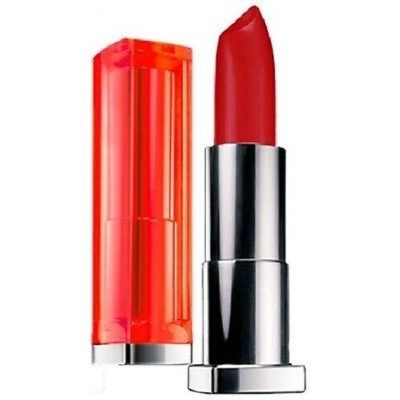 MAYBELLINE COLOR SENSATIONAL LIPSTICK NO 916 NEON RED NEW GREAT COLOUR